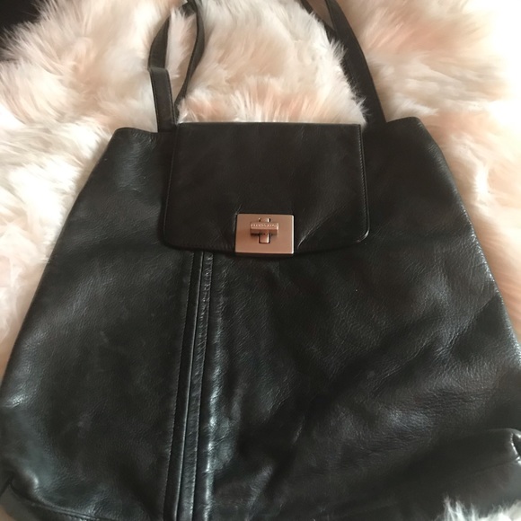 Renato Angi Handbags - Renato Angi butter soft black leather shoulder bag